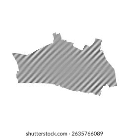 London city map icon illustration design