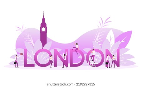 London city skyline. Tower of London. English urban landscape