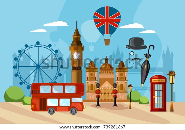 London City Skyline London United Kingdom Stock Vector (Royalty Free ...