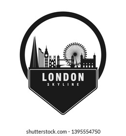 London city skyline vector template