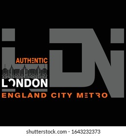 London city slogan typography graphic for print t shirt,vector illustration,art,style