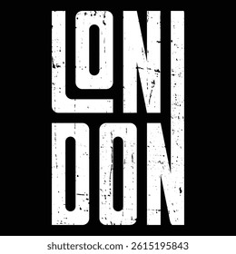 London City Typography Design art