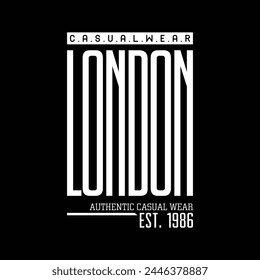 London City Typografie Design und Illustration Vektorgrafik für T-Shirt Design