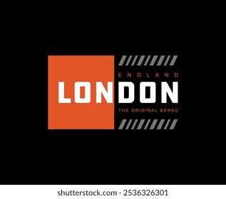 Diseño de la tipografía de la ciudad de Londres, camiseta gráfica del estilo del desgaste de la calle de la marca del Reino Unido para la impresión 