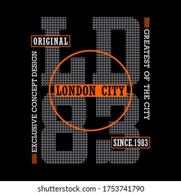 London city typography graphic authentic concept for print,t-shirt design,vector illustration