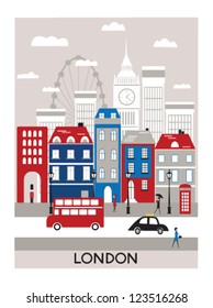 London city. Vector