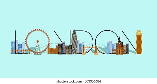 London city. Vector