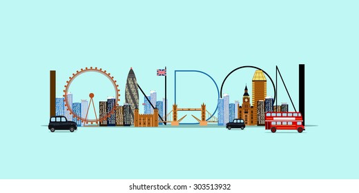 London city. Vector