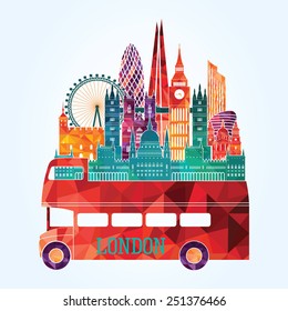 London city. Vector illustration