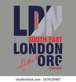 London city,slogan typography graphic authentic for print t shirt,vector illustration,line art,urban style