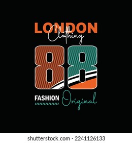 London clothing fashion Sports Vector T-shirt Design