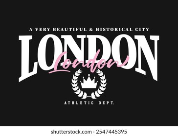 London college style retro vintage quote saying slogan text. Vector illustration design.