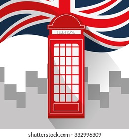 London concept with landmarks icons design, vector illustration 10 eps graphic.