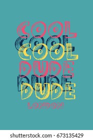 london cool dude,t-shirt print poster vector illustration