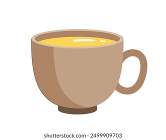 London cup of tea. Traditional british ceremony. United Kingdom culture and traditions. Tasty hot drink. Poster or banner. Flat vector illustration isolated on white background