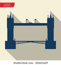 London design over beige background, vector illustration