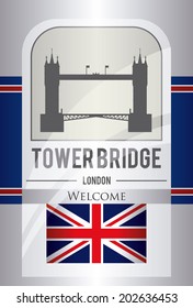 London design over gray background, vector illustration