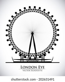 London design over white background, vector illustration