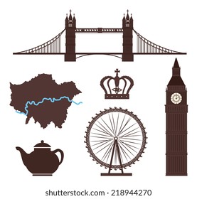 London design over white background, vector illustration