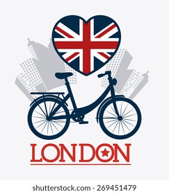 London design over white background, vector illustration.