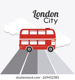 London design over white background, vector illustration.