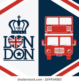 London design over white background, vector illustration.