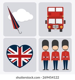 London design over white background, vector illustration.