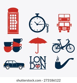 London design over white background, vector illustration.