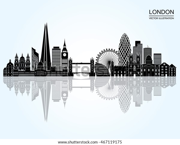 London Detailed Skyline Vector Illustration Stock Vector (Royalty Free ...