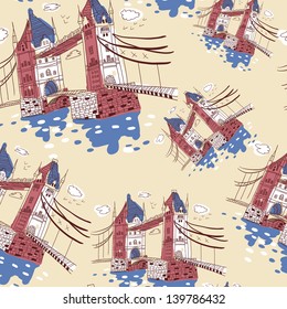 London doodles drawing landscape