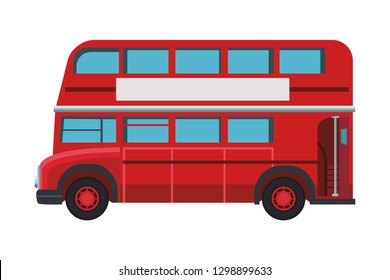 London Double Decker Bus Stock Vector (royalty Free) 1298899633 