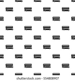 London double decker bus pattern. Simple illustration of london double decker bus vector pattern for web