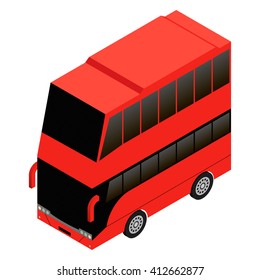 London double decker red icon