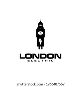 London Electric Land Mark Symbol Vector Logo Design