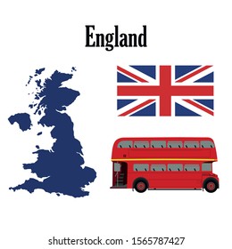 London England travel collection. Welcome to the UK United Kingdom elements. Travel to London set