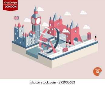 London England,London city design in perspective,cute design of london city