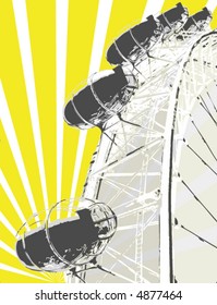 London Eye - vector poster