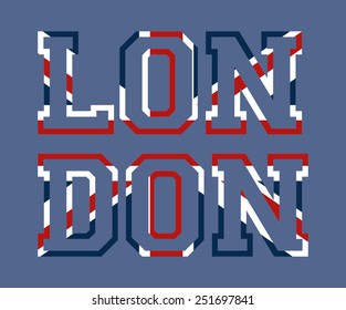 london and flag vector art