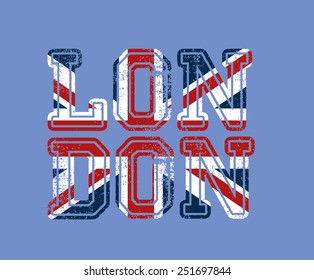 london and flag vector art