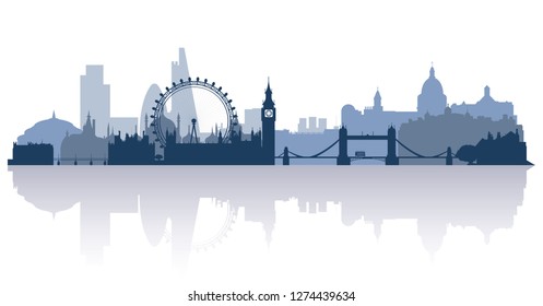 london in flat stile vector