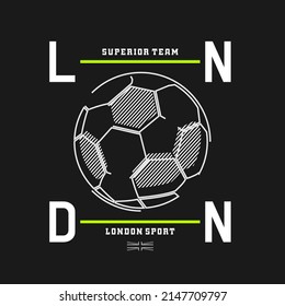 london football typography for print t shirt Premium Vector
