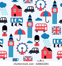 london geometric childish pattern
