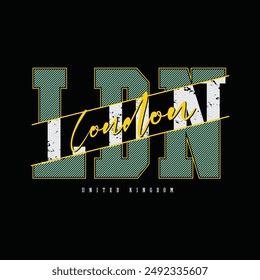 London graphic t-shirt and apparel design
