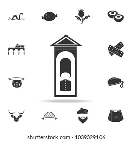 The London guard at the post icon. Detailed set of United Kingdom culture icons. Premium quality graphic design. One of the collection icons for websites, web design, mobile app on white background