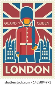 london guard of queen poster design