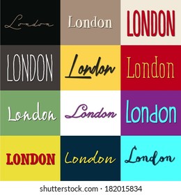 London Heading Selection Set