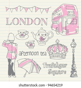 London icons doodle svg