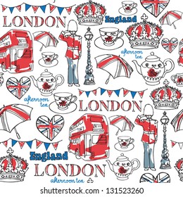 London icons seamless pattern svg