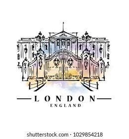 London illustration. Hand drawn vector artwork.