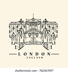 London illustration. Hand drawn vector artwork.